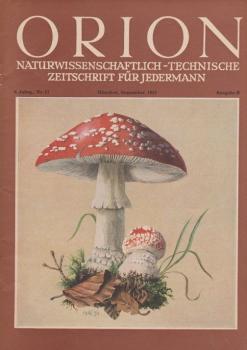 Orion. Illustrierte naturwissenschaftlich-technische Zeitschrift für Jedermann; 6. Jg. 1951, Heft 17