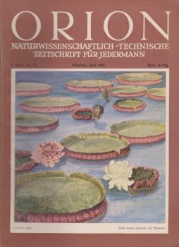 Orion. Illustrierte naturwissenschaftlich-technische Zeitschrift für Jedermann; 5. Jg. Jun. 1950, Heft 12