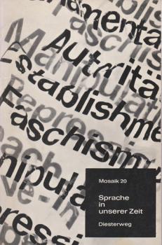 mosaik; Teil: H. 20., Sprache in unserer Zeit