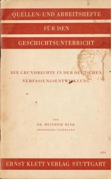 Die Grundrechte in der deutschen Verfassungsentwicklung.