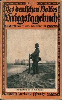 Des deutschen Volkes Kriegstagebuch; Nr. 11: vom 2. bis 9. November 1914.