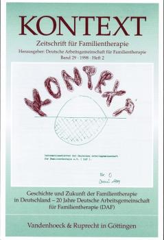 Kontext: Zeitschrift für Familientherapie; Band 29, 1998 Heft 2.