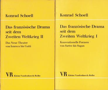 Das französische Drama seit dem Zweiten Weltkrieg; Bd. 1: Konventionelle Formen von Sartre bis Sagen; Bd. 2: Das Neue Theater von Ionesco bis Gatti.