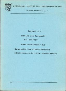 Deutsch S I [eins] : Beih. zum Protokoll Nr. 506.