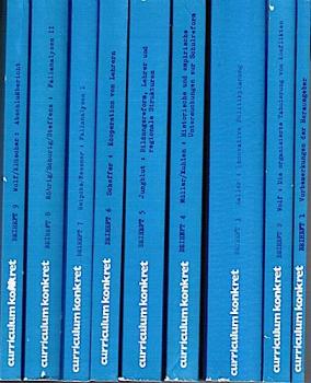 Beihefte zu curriculum konkret. Dokumentation eines Modellversuchs, 9 Bde (= hgeg. v. d. wissenschaftlichen Begleitung der regionalen Lehrerfortblidung); Bd. 1: Vorbemerkung der Herausgeber zu den Beiheften; Bd. 2: Curriculare Entwicklungsarbeit. Die orga