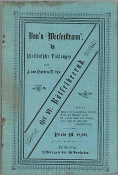 Von'n Werserstann'. Plattdütsche Dichtungen. Hef VI: Rätselbernd