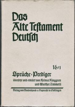 Sprüche/ Prediger (= Das Alte Testament Deutsch. Teilband 16/1)