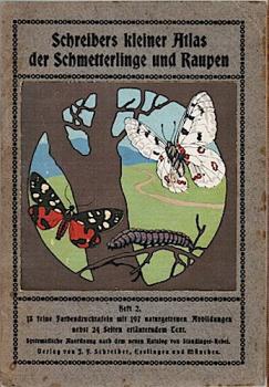 Schreibers kleiner Atlas der Schmetterlinge und Raupen. Heft 2. 13 feine Farbendrucktafeln mit 197 naturgetreuen Abbildungen nebst 24 Seiten erläuternden Text