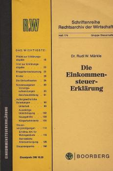 Die Einkommensteuer-Erklärung.