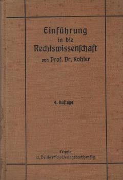 Einführung in die Rechtswissenschaft.
