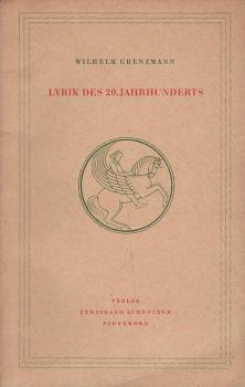 Lyrik des 20. Jahrhunderts