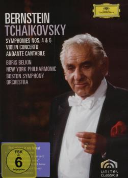 Tchaikovsky : Symphonies nos. 4 & 5 Violin concerto ; Andante cantabile [DVD-Video]