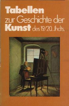 Tabellen zur Geschichte der Kunst des 19. [neunzehnten] und 20. [zwanzigsten] Jahrhunderts