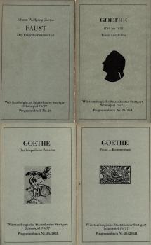 Württembergische Staatstheater Stuttgart Schauspiel 76 / 77 ; Programmbuch Nr. 25/26 in vier Büchern