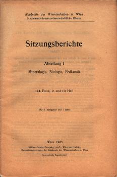 Sitzungsberichte : Abteilung 1 ; 144. Band, 9. und 10. Heft