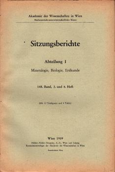 Sitzungsberichte : Abteilung 1 ; 148. Band, 3. und 4. Heft