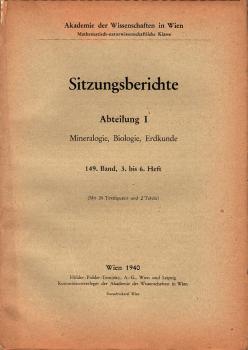 Sitzungsberichte : Abteilung 1 ; 149. Band, 3. bis 6. Heft