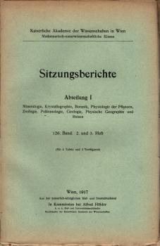 Sitzungsberichte : Abteilung 1 ; 126. Band. 2. und 3. Heft
