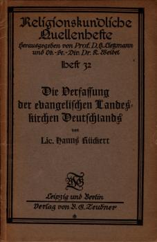Die Verfassung der evangelischen Landeskirchen Deutschlands