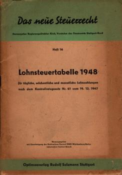 Lohnsteuertabelle 1948