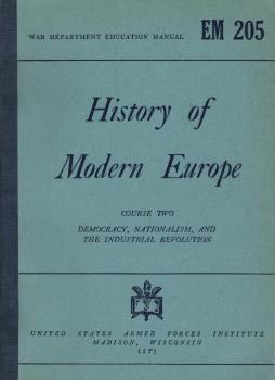 History of modern Europe a self-teaching course, based on "Modern history" 2 Democracy, nationalism, and the Industrial Revolution