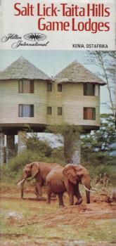 Salt Lick-Taita Hills Game Lodges Kenia, Ostafrika (Werbebroschüre)