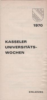 Kasseler Universitätswochen 1970 : Einladung