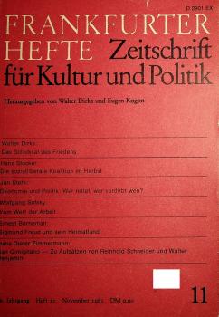 Frankfurter Hefte. Zeitschrift für Kultur und Politik. Heft 11, November 1981