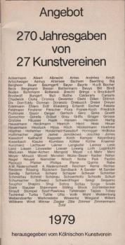 Angebot: 270 Jahresgaben von 27 Kunstvereinen