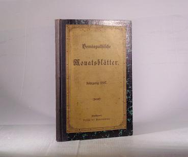 Homöopathische Monatsblätter. 22. Jahrgang, 1897