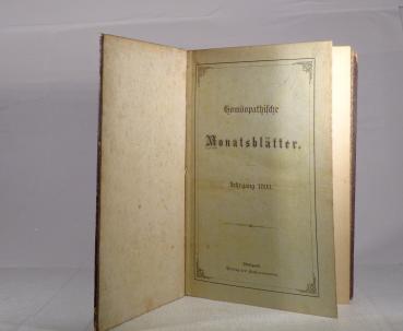 Homöopathische Monatsblätter. 18. Jahrgang, 1893