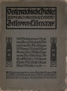 Oesterreichische Dichter. Zum Geburtstage Detlev von Liliencron