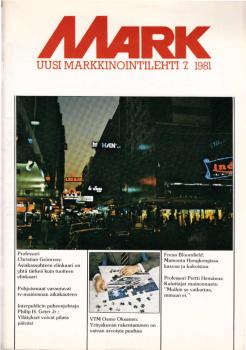 Mark. Uusi Markkinointilehti 7. 1981.
