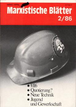 Marxistische Blätter; Heft 2 / 86