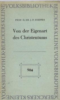 Von der Eigenart des Christentums