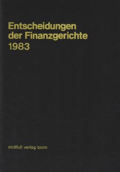 Entscheidungen der Finanzgerichte (EFG); Jahrgang 1983