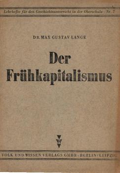 Der Frühkapitalismus / Max Gustav Lange