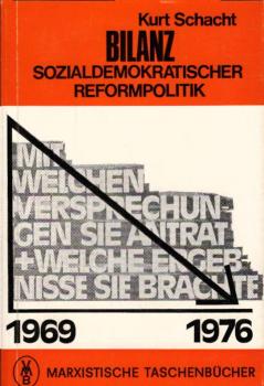 Bilanz sozialdemokratischer Reformpolitik / Kurt Schacht