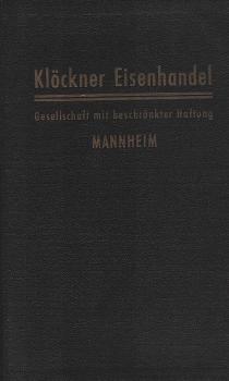 Klöckner Eisenhandel. Mannheim. [Produktkatalog].