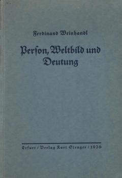 Person, Weltbild und Deutung.