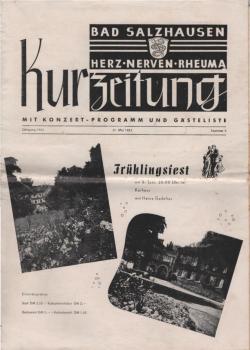 Kurzeitung. Bad Salzhausen. Nummer 5, 1953.