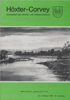 Höxter - Corvey. Monatsheft des Heimat- und Verkehrsvereins. Nr. 2 / Februar 1986. 34. Jahrgang.