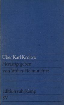 Über Karl Krolow.