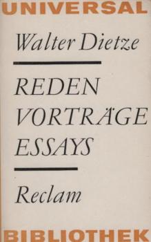 Reden, Vorträge, Essays.