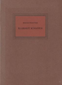 Klarheit schaffen.
