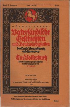 Vaterländische Geschichten und Denkwürdigkeiten der Lande Braunschweig und Hannover; Band II: Hannover. 1. Teil. Heft 6.