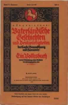 Vaterländische Geschichten und Denkwürdigkeiten der Lande Braunschweig und Hannover; Band II: Hannover. 1. Teil. Heft 8.