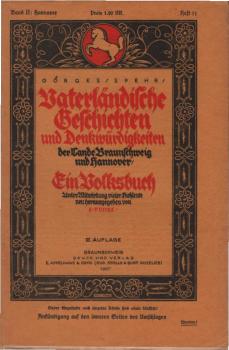 Vaterländische Geschichten und Denkwürdigkeiten der Lande Braunschweig und Hannover; Band II: Hannover. 1. Teil. Heft 11.