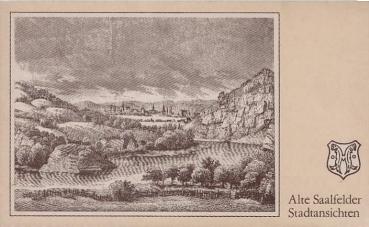 Alte Saalfelder Stadtansichten. 12 Karten.
