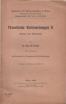 Phonetische Untersuchungen; Teil: Bd. 2., Akzent und Aktionsart
